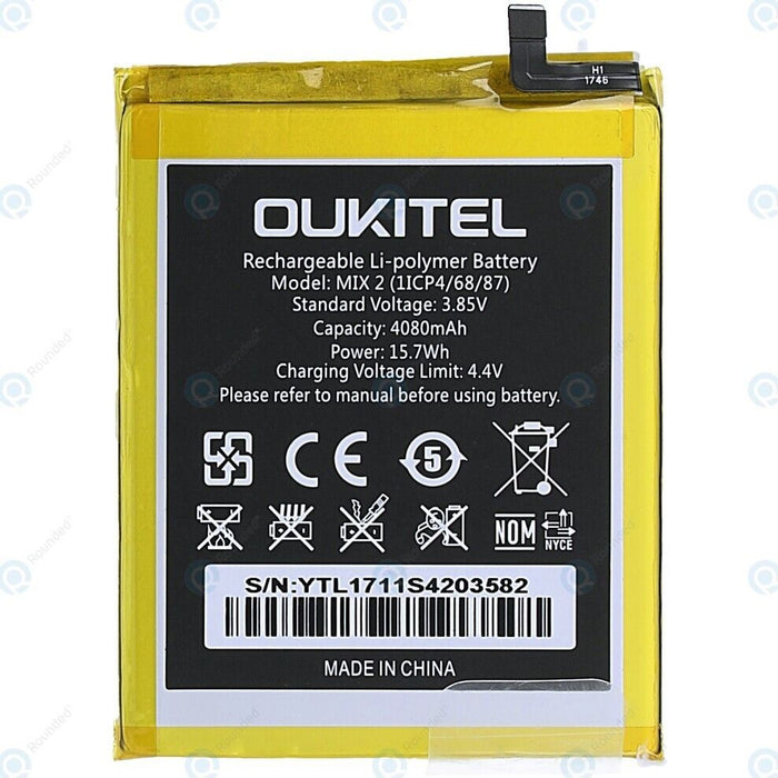 Genuine Oukitel MIX 2 4080mAh Battery NEW