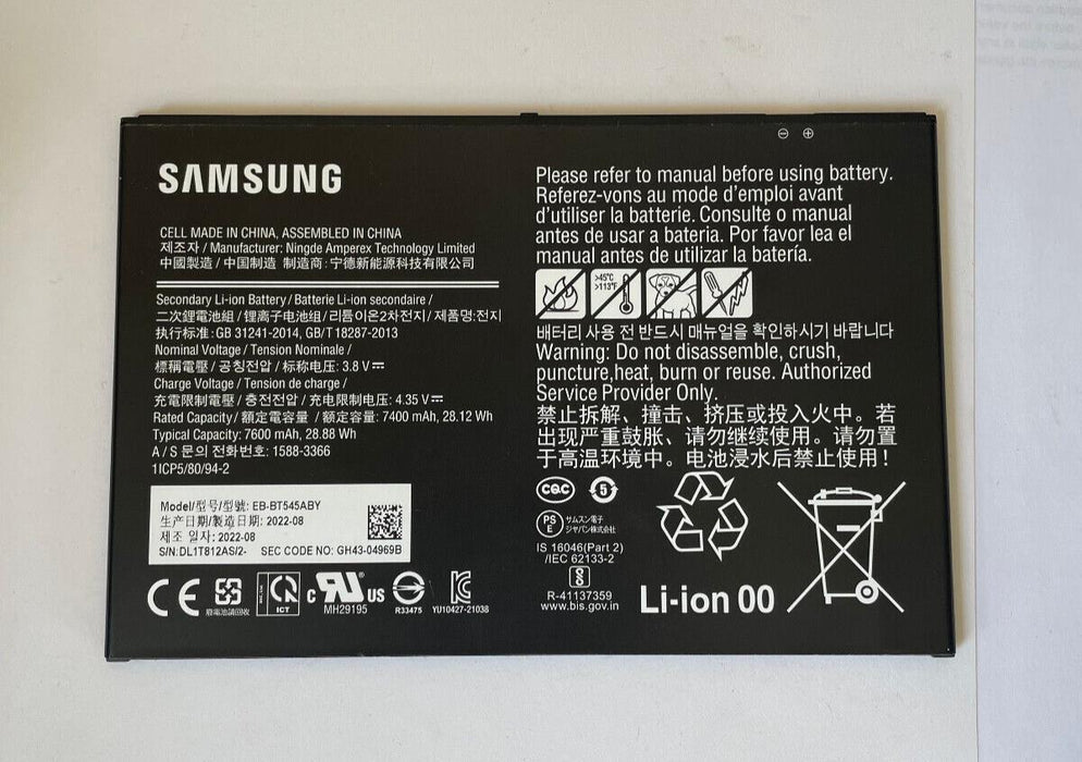 New Samsung EB-BT545ABY Battery For Tab Active Pro 10.1 7600mAh Genuine Original
