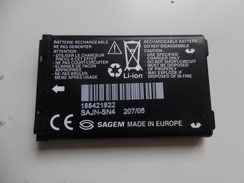 Genuine Original SAGEM Battery Li-ion 188421922