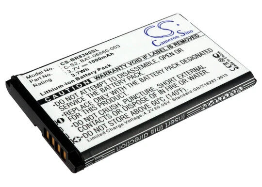 Li-ion Battery for Blackberry Curve 3G 9330 Curve 8300 Curve 8310 3.7V 1000mAh