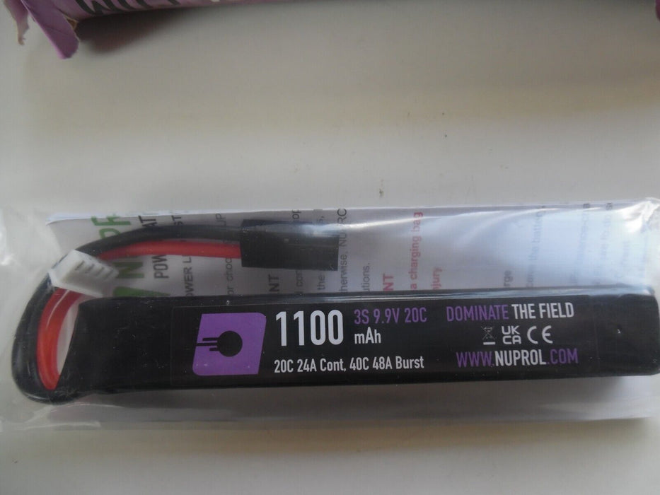 Airsoft Battery Nuprol NP POWER 1100MAH LIPO 9.9V 20C STICK