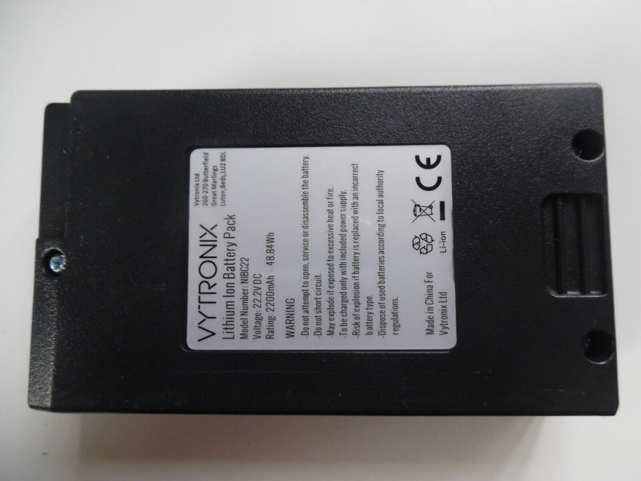 NEW BATTERY = Vytronix NIBC22 ONLY, Cordless Handheld Vacuum Cleaner Part