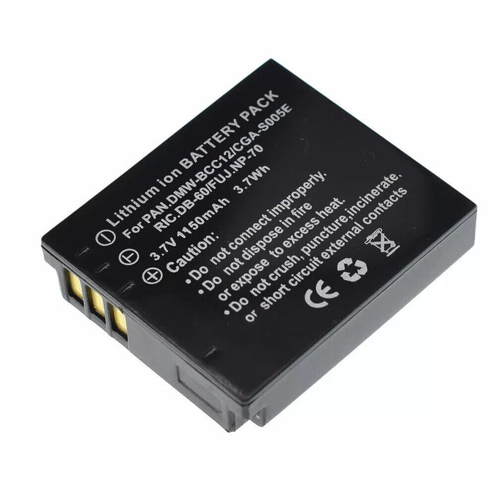 Digital Camera Battery CGA-S005E/S005 for Panasonic LUMIX DMC-FX8/FX9/FX1