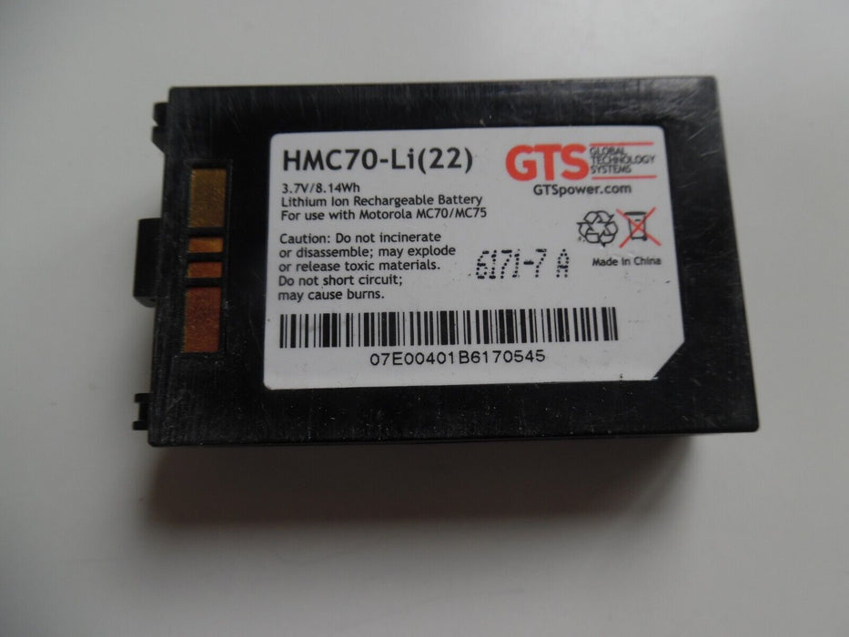 HMC70-LI(22) Battery For use with Motorola MC70/MC75 USED