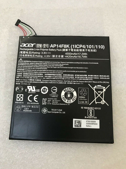 AP14F8K Used Battery Acer Iconia Tab A1-850 B1-810 B1-820 B1-830 W1-810 4420mAh