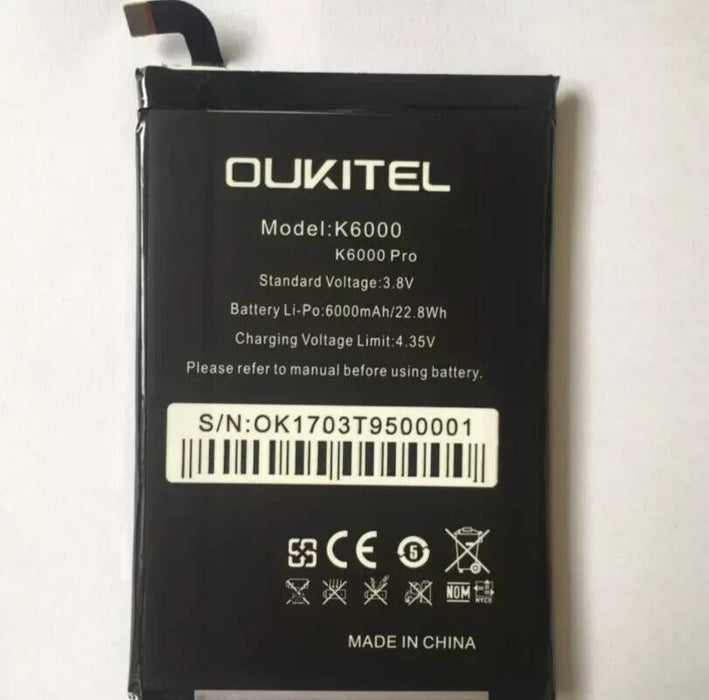 Genuine Oukitel K6000  K6000 Pro 6000mAh Battery
