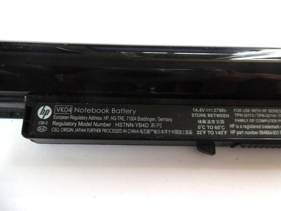 Laptop Battery For HP 694864-851 HSTNN-YB4D VK04 2500mAh