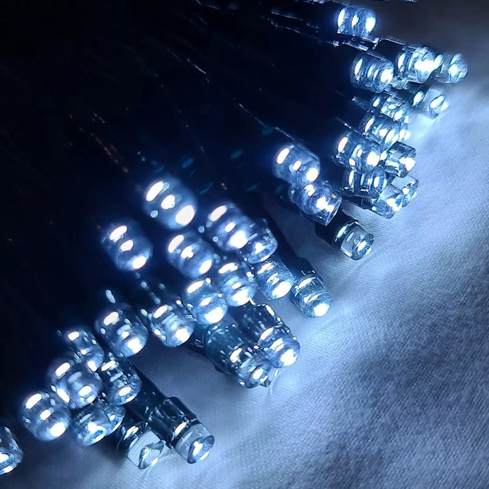 200 LED White Battery Operated Timer String Lights Christmasxmas Tree Deco