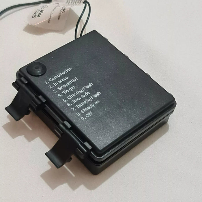 200 LED White Battery Operated Timer String Lights Christmasxmas Tree Deco