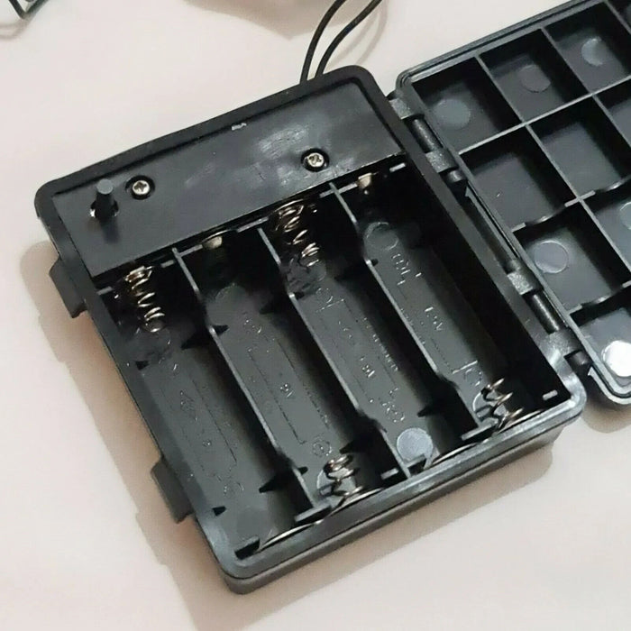 200 LED White Battery Operated Timer String Lights Christmasxmas Tree Deco