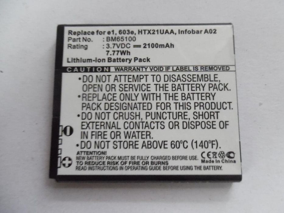 HTC BM65100 Battery For HTC Desire 700 / E1 / 603E / 510 / 601 2100mAh