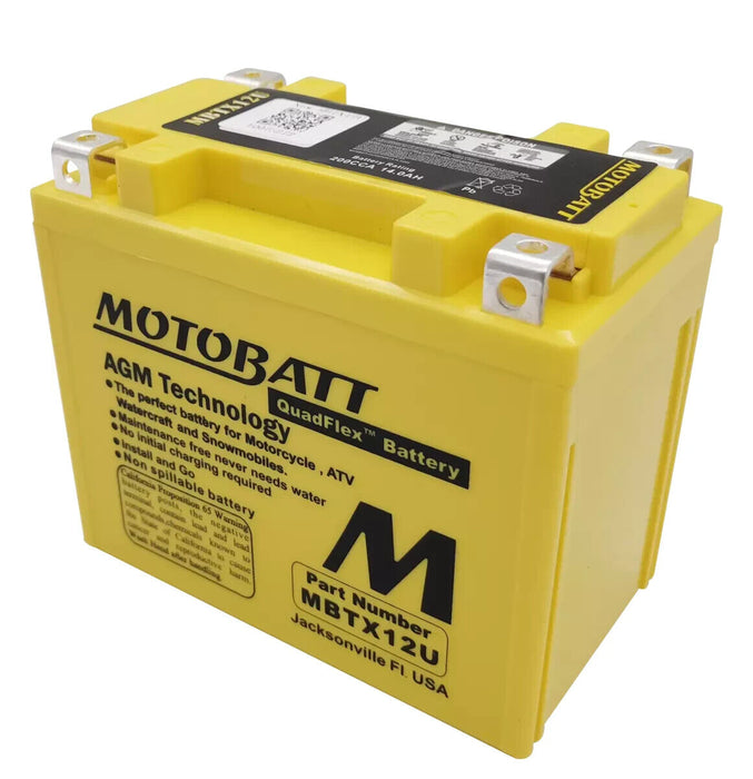 Motobatt Battery for Harley Davidson SPORTSTER 883 IRON 2013-2018 MBTX12U AGM