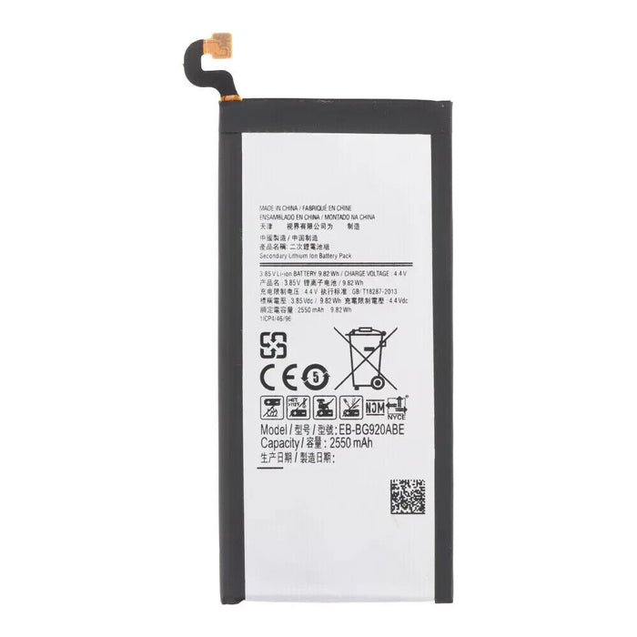 Elite EB-BG920ABE 2550mAh Replacement Battery for Samsung Galaxy S6