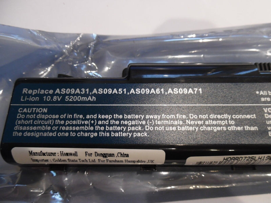 as09a31 battery for Acer Laptop 5200mAh