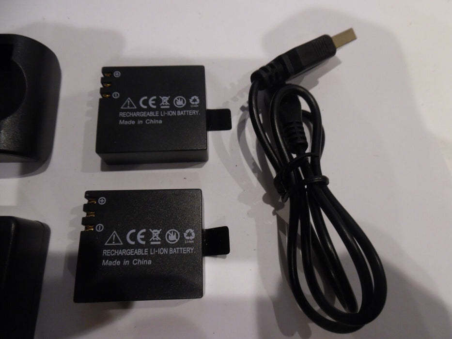 AKASO EK7000 4K ULTRA HD CAMERA BATTERY CHARGING DOCK 2 Batteries