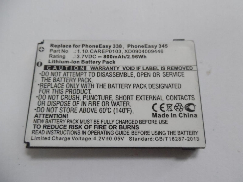 3.7V battery for Doro PhoneEasy 338GSM, PhoneEasy 345GSM, PhoneEasy 342 Li-ion