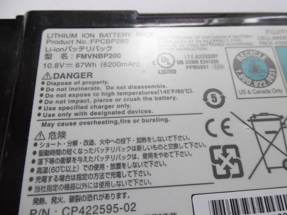 FPCBP215 Battery For Fujitsu LifeBook T730 T731 T900 T4310 T4410 T5010 FPCBP280