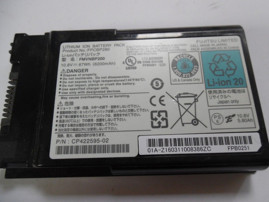 FPCBP215 Battery For Fujitsu LifeBook T730 T731 T900 T4310 T4410 T5010 FPCBP280