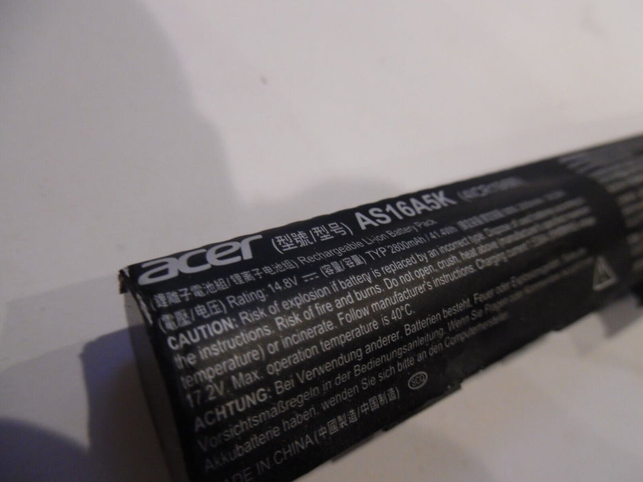Acer AS16A5K Replacement Internal Rechargeable Li-Ion Battery - GENUINE 14.8V