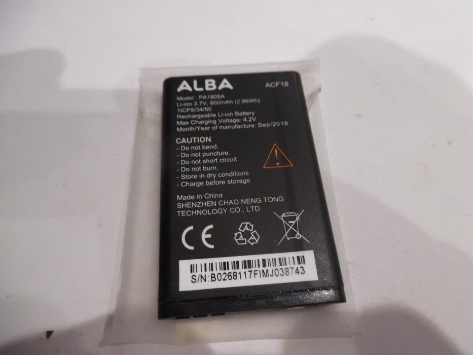 alba mobile phone battery PA1805A 800mAh