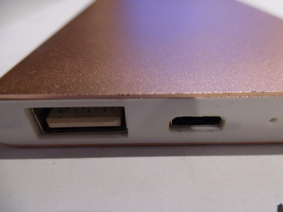 1000mah rose gold slim powerbank