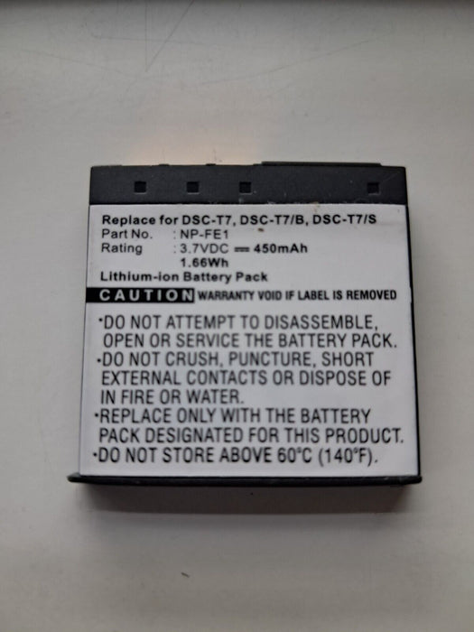 Replacement Battery NP-FE1 for SONY Camera DSC-T7 Cyber-Shot Digital Camera