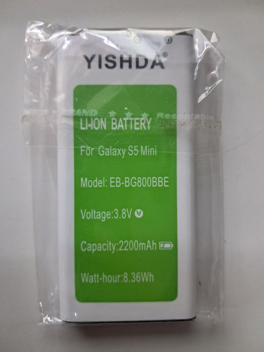 BATTERY FOR SAMSUNG GALAXY S5 MINI SM-G800F EB-BG800BBE 2200 mAh