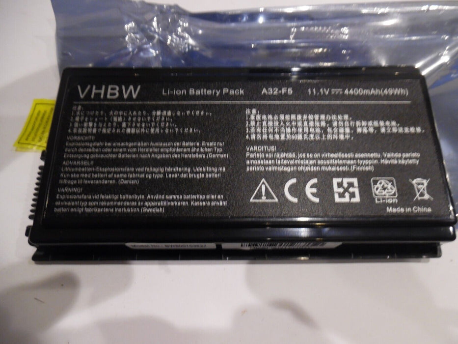 A32-F5 battery for Asus x50 series (4400mAh)