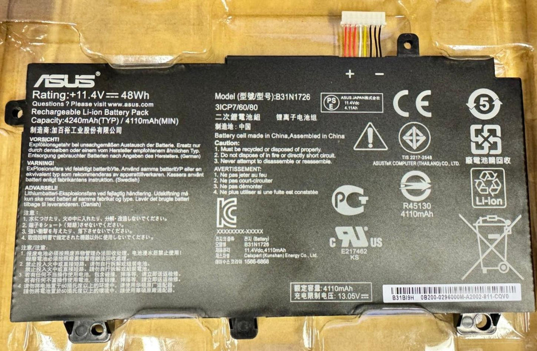48Wh B31N1726 Genuine Asus TUF F15 Replacement Battery