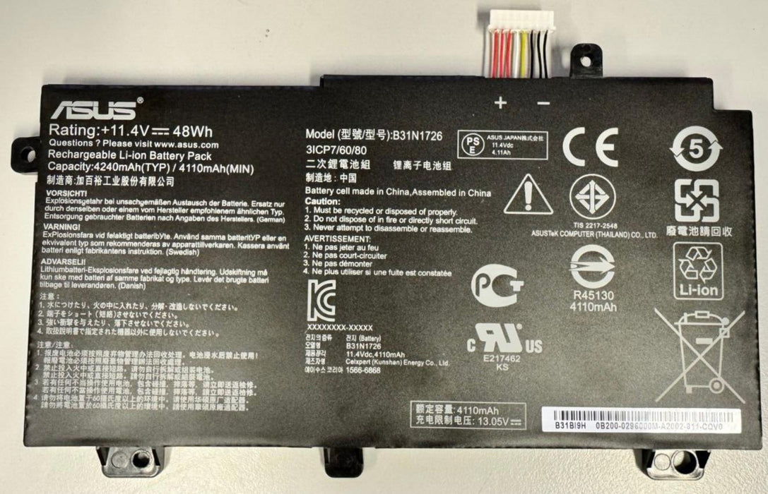 48Wh B31N1726 Genuine Asus TUF F15 Replacement Battery