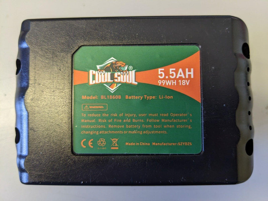 Cool Sool BL1860B 18V Max 5.5Ah Li-ion Battery for Makita