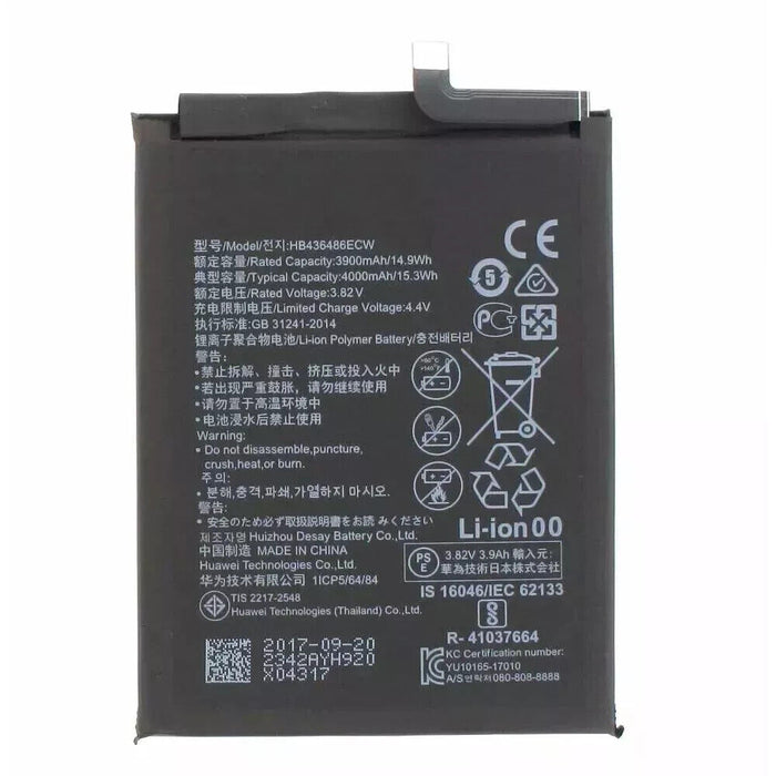 New Battery For Huawei Mate 20 Pro HB436486ECW 4000mAh 4.4v -UK