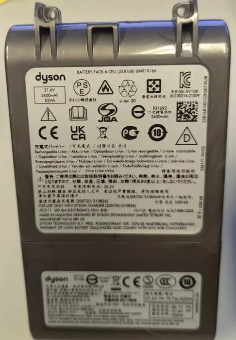 Dyson Screw In Replacement Genuine Battery 2400mAh 21.6V for V8 SV10