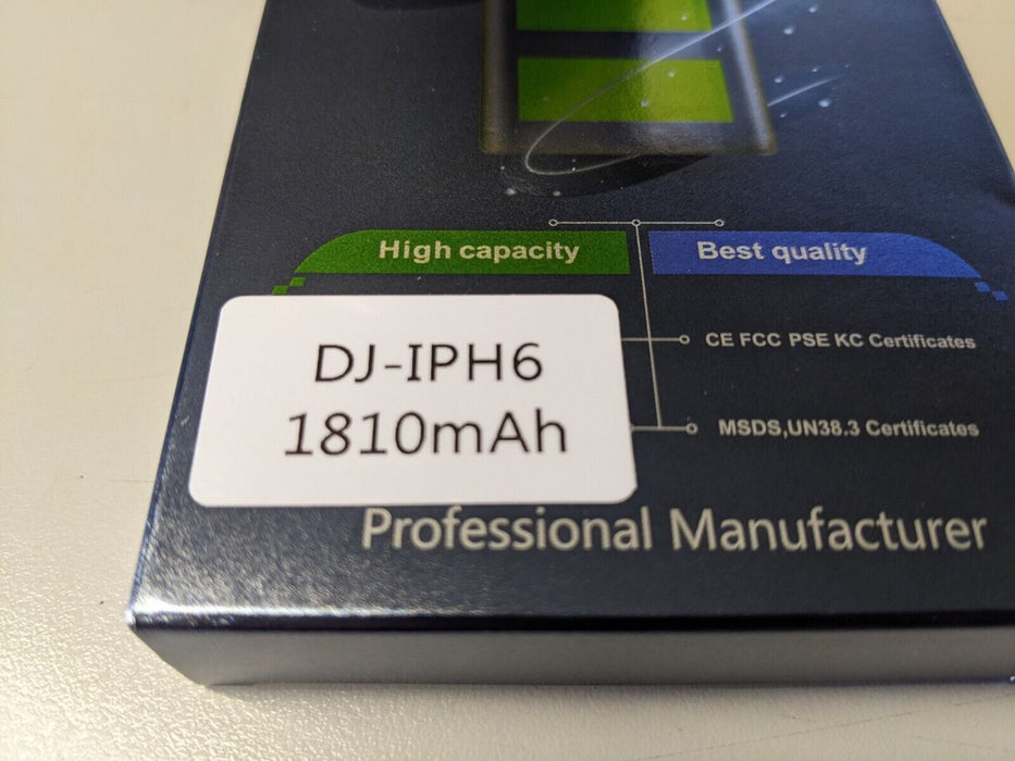 DEJI High Quality Smart Phone Battery DJ-IPH6 1810mAh