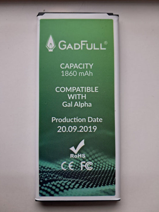 Gadfull Battery For Gal Alpha - 1860mAh