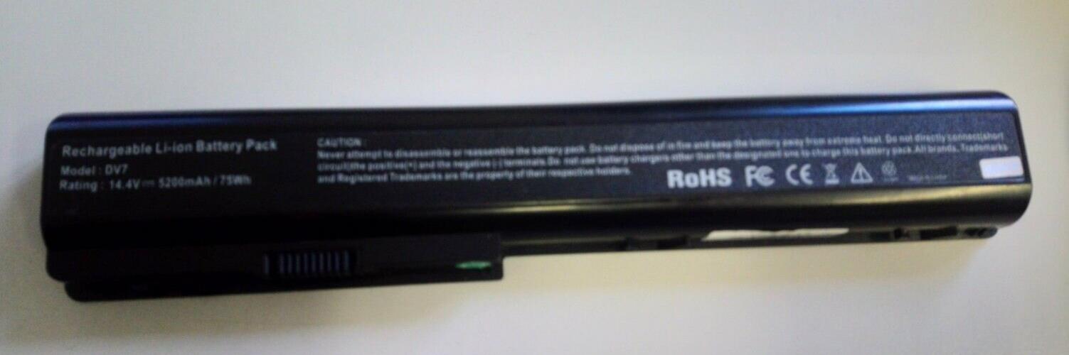 For Hewlett-Packard HP Pavilion DV7 Battery 14.4V 75Wh 5200mAh