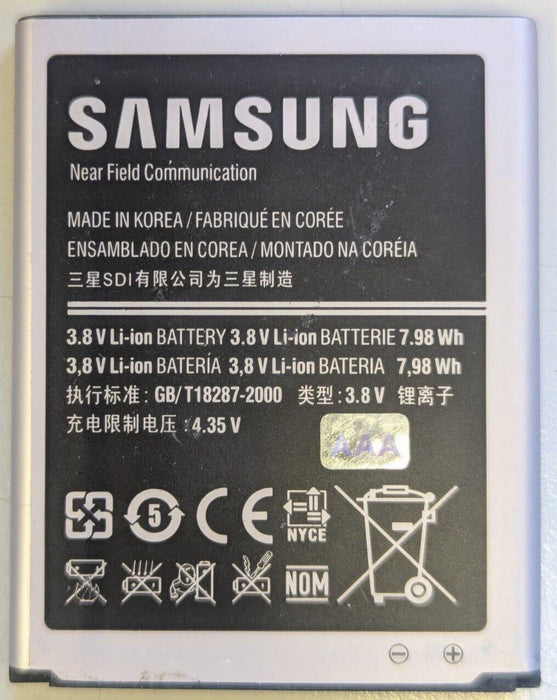 Used Samsung EB-L1G6LLU Battery For Galaxy S3 GT-i9300 3.8V 2100mAh