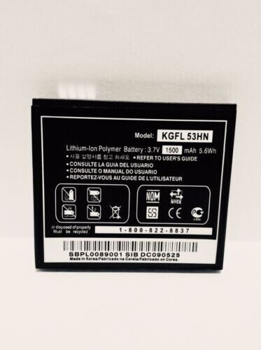 New LG KGFL-53HN Replacement Battery for LG Optimus, Thrill 4G, Doubleplay,