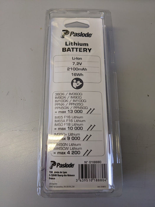 Genuine Paslode 018880 Lithium Battery Cell 2.1ah IM360Ci IM65 PPN35Ci