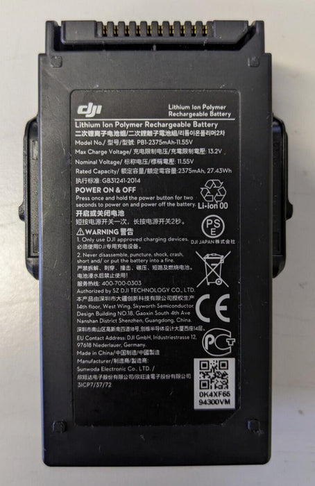 11.55V 2375mAh LiPo Battery for DJI Mavic Air 1 – 21-Min Flight Replacement