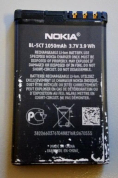 FOR NOKIA 3720 Classic - 6303i - C5 Used Nokia Battery (BL-5CT 1050mAh)