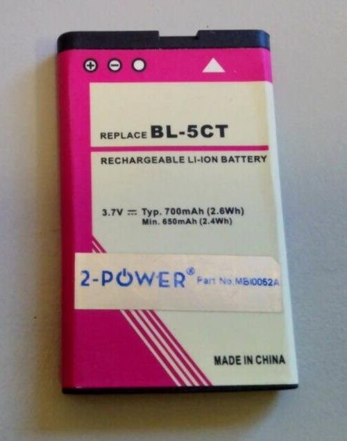 FOR NOKIA 3720 Classic - 6303i - C5 Unbranded Battery (BL-5CT 650mAh)