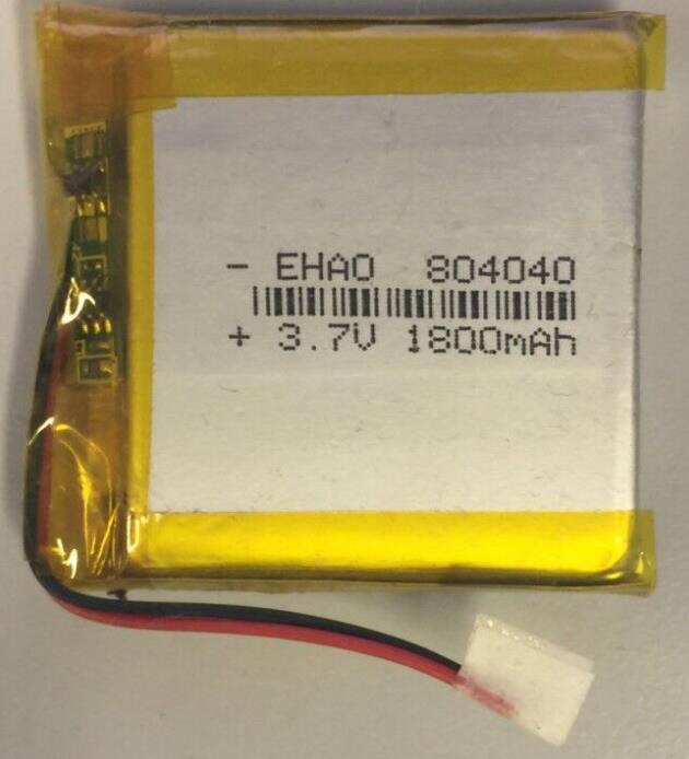 1x3.7V 1800mAh 804040 Lithium Polymer LiPo Battery Rechargeable For mp3 gps dvd