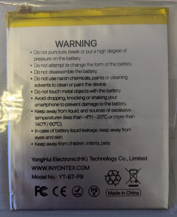 Yontex 3000mAh Li-ion Battery for Huawei P9/P9 Lite/Honor 8/8 Youth