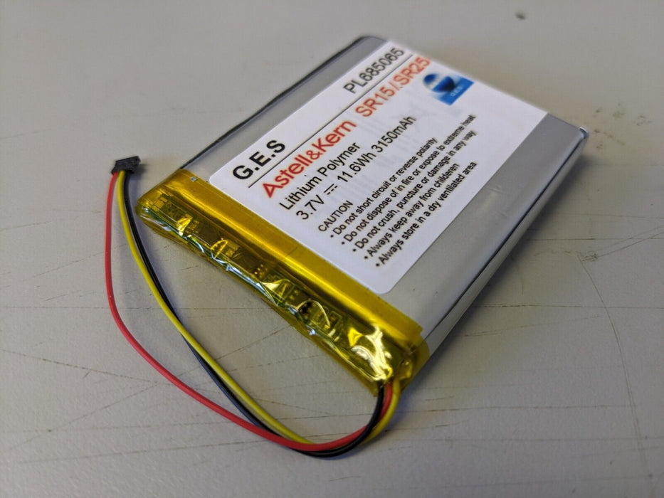 Astell & Kern SR15/SR25 3150mAh Li-Polymer Battery PL685065