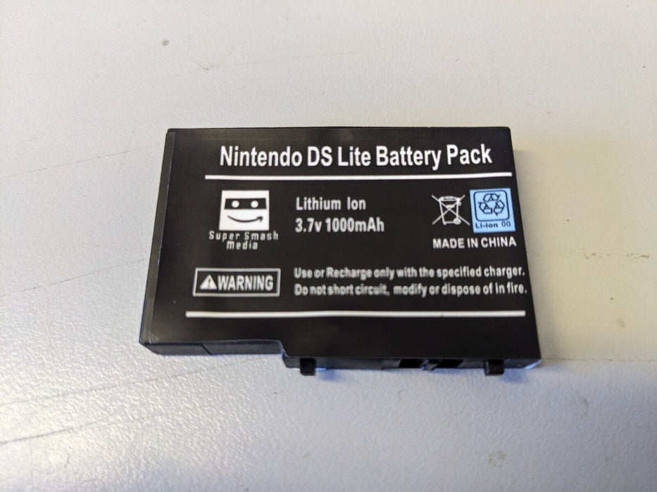 Super Smash Media 1000mAh Replacement Battery Pack Kit for Nintendo DS Lite