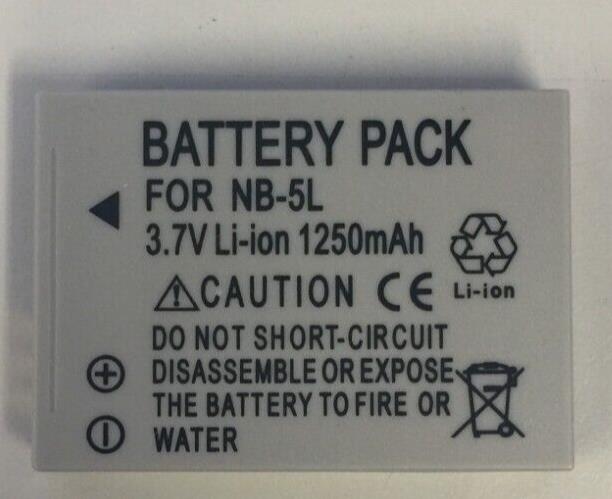 NB-5L Battery for Canon IXUS 90, 980, 990 SX210 SX220 SX230 S110 S