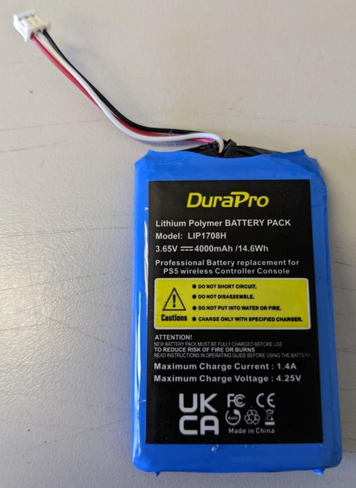 PS5 Dualsense Controller Replacement Battery LIP1708H 4000mAh 3.65V