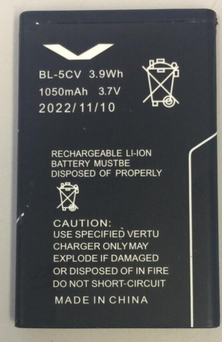 3.7V Battery for Vertu Ascent 2010 Ascent Ti Signature S Design BL-5CV 1050mAh