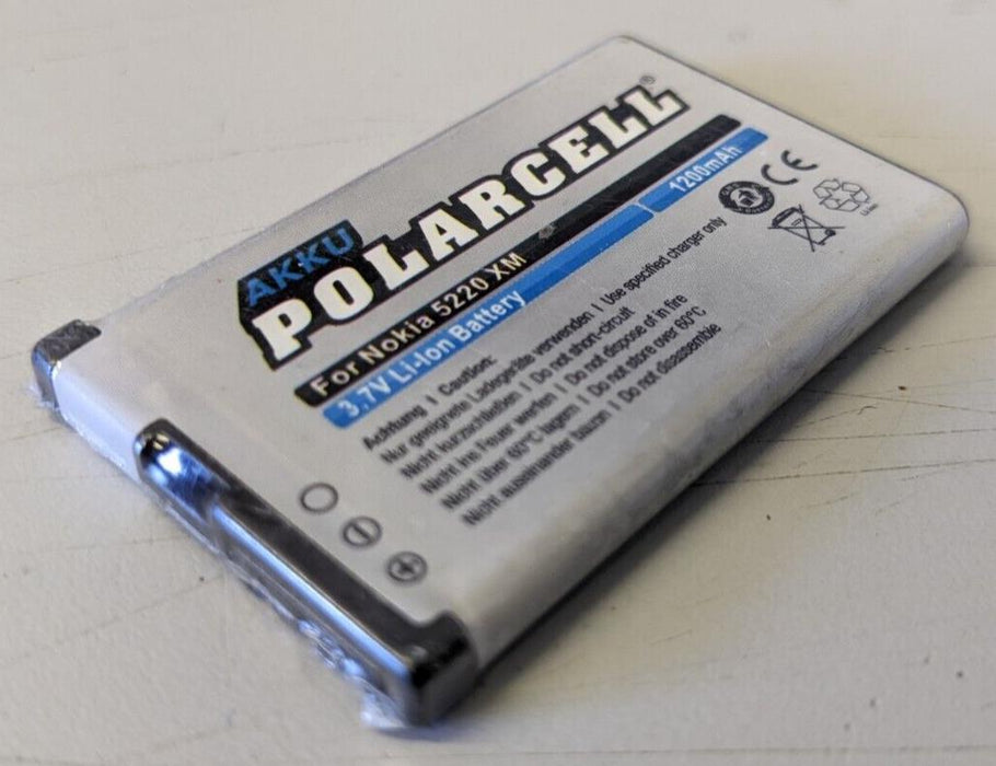 AKKU Polarcell 1200mAh 3.7V Li-ion Battery for Nokia 5220 XM